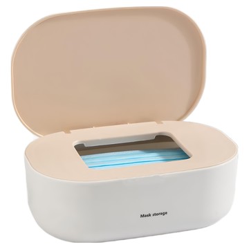 Osun 歐桑生活 桌上掛壁型家用大容量口罩收納盒/抽取式面紙盒 CE456  粉膚色  1個