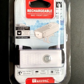 好評第一!! raypal usb 充電式300流明超亮前燈