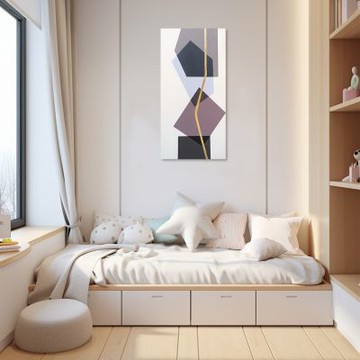 御畫房 當代國家級展覽畫家 抽象系列手繪油畫60×120cm(DB-005)