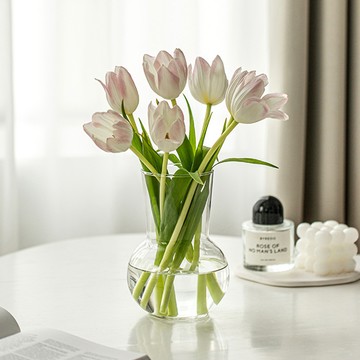 好拾選物 玻璃花瓶/高級通透/北歐輕奢款 買一送一