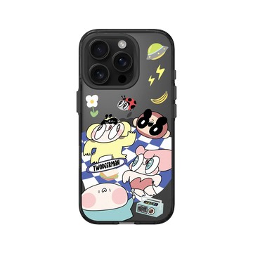 iPhone 16 Pro Clear (相機按鈕) 酷墨灰 - 鹿人 Twodeerman - 草地野餐小隊