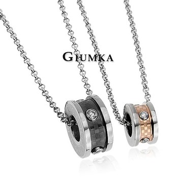 【GIUMKA】愛情狂想情人對鍊 黑+玫金款 MN343-2