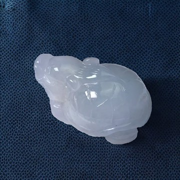 【吉祥‧長壽】冰種翡翠龍龜 | 天然緬甸玉A貨翡翠 | 送禮