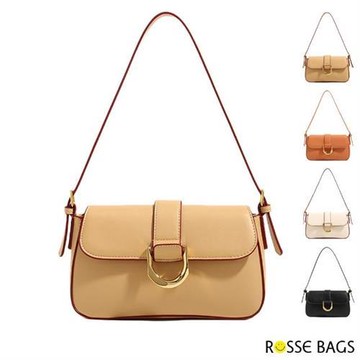 【Rosse Bags】輕奢優雅百搭手提單肩小方包(現+預  米白色 / 卡其色 / 棕色 / 黑色)-慈濟共善