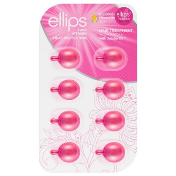 ellips 摩洛哥護髮膠囊 8粒片裝(染燙修護粉玫瑰)*12