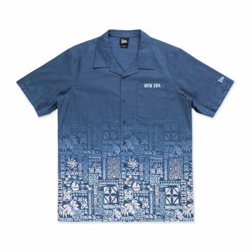 NEW ERA 男女 短袖襯衫 MARINE CLUB NE 海邊藍 NE14500169