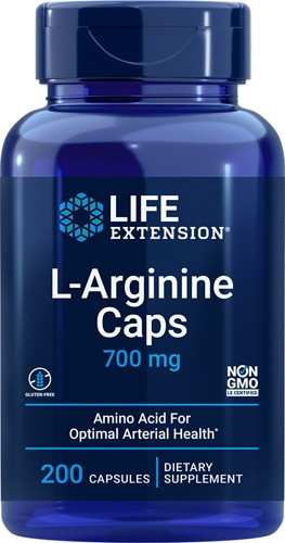 Life Extension L-Arginine Caps 700 mg - 200 Vegetarian Capsules