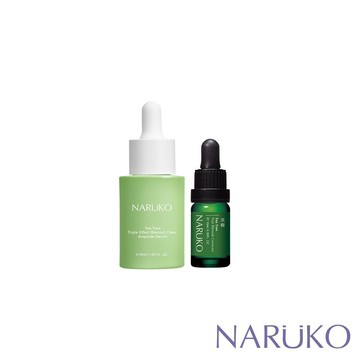 【NARUKO牛爾】茶樹痘印孔不留組(茶樹美白寶10ml+三酸精華30ml)(痘痘/粉刺/毛孔)