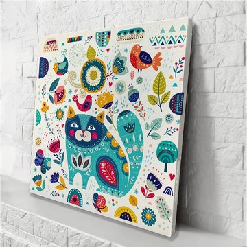 日本 VisualSonic 看見你的聲音 藍牙畫布音箱 Fortune Cat