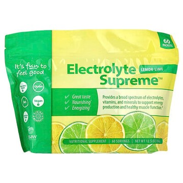 Jigsaw Health, Electrolyte Supreme™，檸檬酸橙味，60 包，5.9 克每包