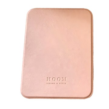 HOOM 禾慕生活 奶油隨身鏡 明亮光滑 三段可調角度 PU皮革高清鏡面  草莓歐蕾  1個