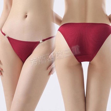 精緻時尚 棉質褲(紅)