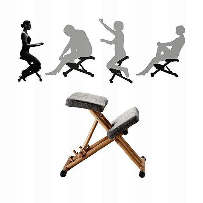 バランスチェア 姿勢矯正 腰痛 椅子 人間工学膝間付椅子 整形外科スツール姿勢フレームは オフィスホーム 通販 Lineポイント最大get Lineショッピング