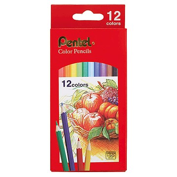 Pentel飛龍 CB8-12色紙盒六角色鉛筆