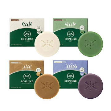 【省錢大賣場】艾蔻斯ECOLUXE PH6胺基酸洗髮餅100g-咖啡因/沁涼/玫瑰/薰衣草B5