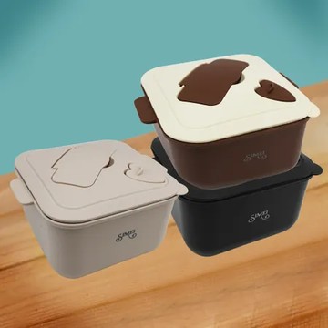 SIMEI 可微波304不鏽鋼方形泡麵碗-15cm-2入