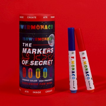 【Flowermonaco 兒童美術用品】英國 Flower monaco兒童星空彩繪變色筆9+1