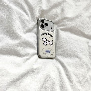 新品手機殼.黑白小狗蘋果17手機殼高級感防摔iphone16promax卡通15超火14/13