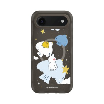 iPhone Air AirX 本質黑 - 懶散兔與啾先生 Lazy Rabbit and Mr.Chu - Fly Freely