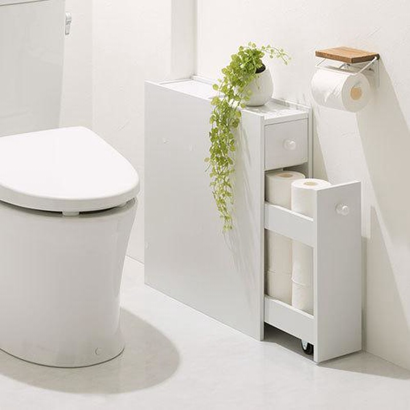 アンティーク調【トイレラック】幅16 コンパクト 収納 スリムサイズ