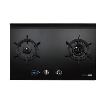 【SAKURA櫻花】智能雙炫火二口玻璃檯面爐G2928G