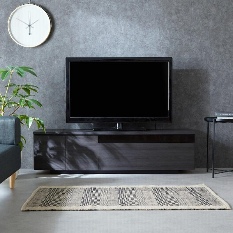テレビ台 ローボード 150 50インチ対応 収納 木製 ブラック ホワイト ブラウン 黒 白 茶 シンプル 完成品 国産 北欧 おしゃれ リビング収納 大川家具 モア 通販 Lineポイント最大0 5 Get Lineショッピング