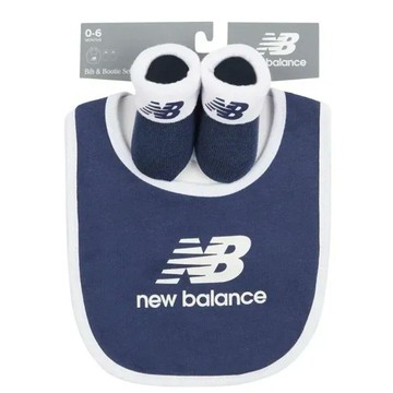 New Balance NB 嬰幼兒 學步襪 口水巾 禮盒 藍 H9273 (LAKB0105NNY)