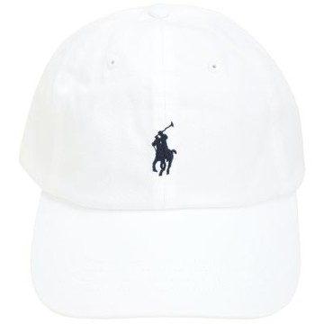 Polo Ralph Lauren 新版 Pony馬刺繡斜紋純棉棒球帽(白色)