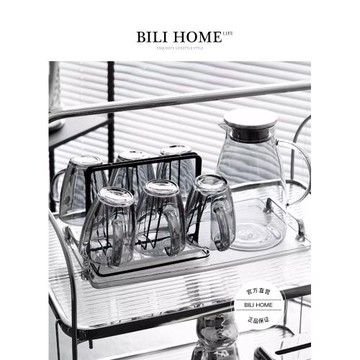 耐高溫家用水杯套裝加厚玻璃杯客廳待客杯子喝水茶具鋼化玻璃茶杯