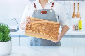 經典長方橄欖木砧板-35公分-料理-托盤-家用/砧板