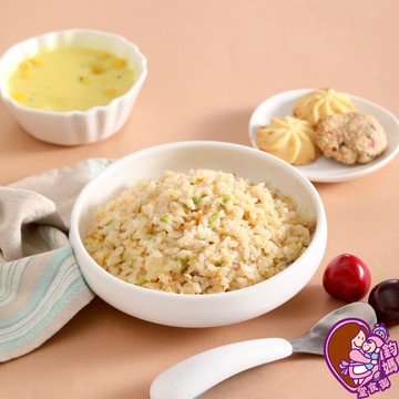 【鈞媽御食堂】大寶寶飯-田園鮭魚炒飯 | 冷凍副食品 寶寶飯 輔食 家有鈞媽 天然 嬰兒副食