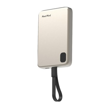 Meet Mind 吸附式線充行動電源 5000mAh Type-C 鋁合金款  LT003-C  鈦色