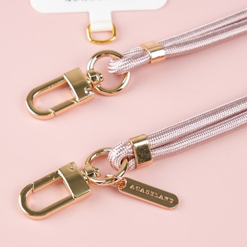 ACASELAND 可調節手機掛繩 連掛片 (玫瑰金)