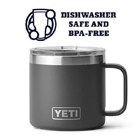 YETI Rambler 10 oz Stackable Mug, Vacuum Insulated, Stainless Steel with MagSlider Lid, Charcoal並行輸入品