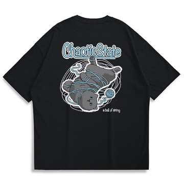 【CREEPS】Blue Cat Chartreux 寬鬆重磅印花T恤