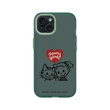 iPhone 15 Clear 憂墨綠 - OSAMU GOODS - Jill & Cat 好朋友