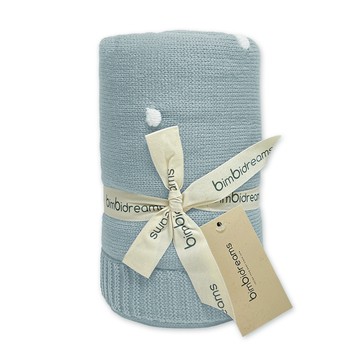 奇哥 - 【bimbidreams】針織珊瑚絨雙面毯 80x100cm(寶寶毯 嬰兒毯 小被被 蓋被 寶寶被毯 安撫毯 保暖毯...