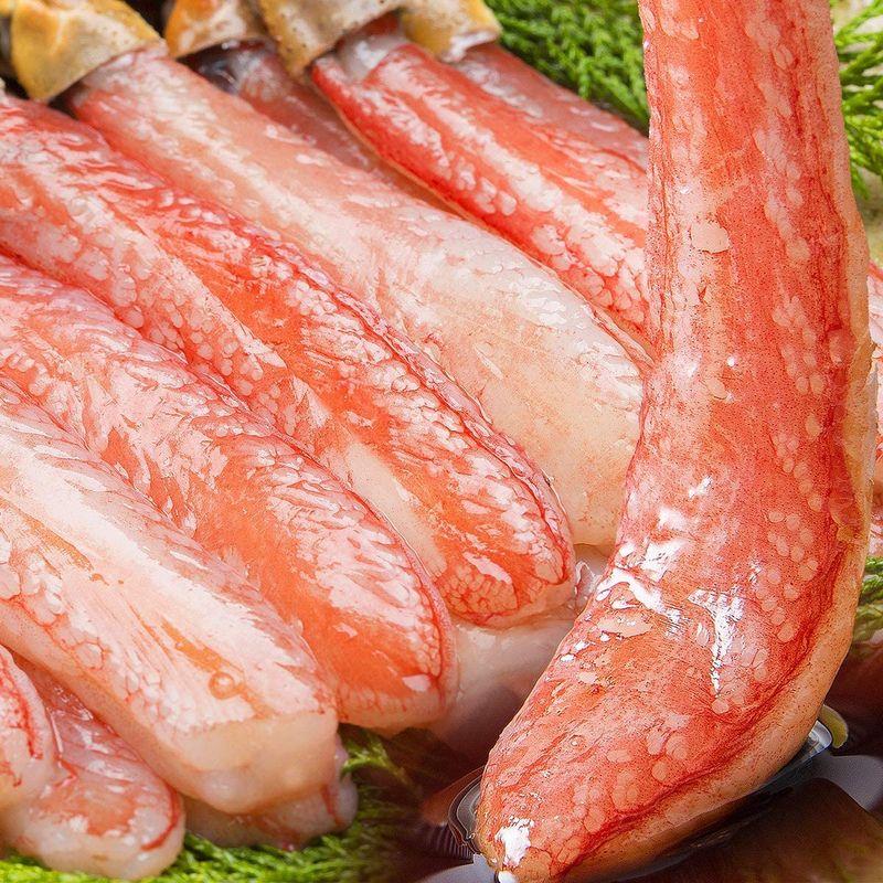 食の達人森源商店 太脚棒肉100% お刺身で食べられる プレミアムずわい蟹ポーション 1kg (25本×2)