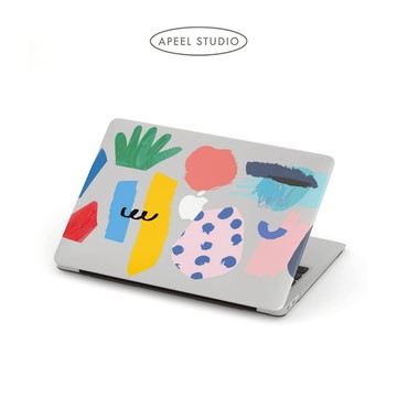 【 APIOU】現貨 童趣幾何 MacBook 全包防摔保護殼Air Pro 13/14/15/16 M4 M3 M2