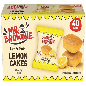 [COSCO代購6] D253753 Mr. Brownie 檸檬風味蛋糕 40入