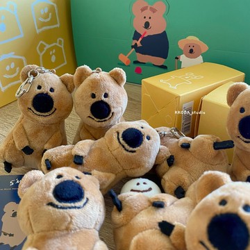 🇰🇷 韓國KKOBA 現貨 DINOTAENG 短尾袋鼠 吊飾 Peanut Quokka 鑰匙圈 鑰匙鎖 韓國文創
