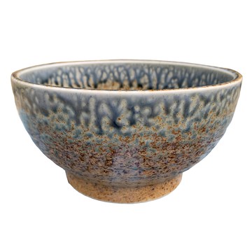 新食器 藍流斧上麵碗 日本製 17 x 17 x 9cm  藍色  1個