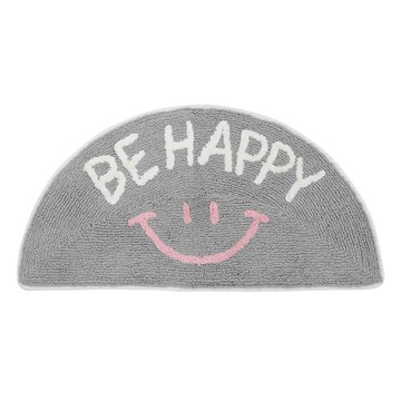 TOMO 微笑半圓腳踏墊 淺灰色  1個  70 x 35cm