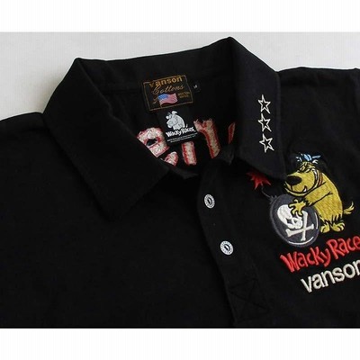 VANSON バンソン 半袖ポロシャツ チキチキマシン 猛レース ケンケン L ポロシャツ メンズ 半袖 VANSON バンソン Wacky Races