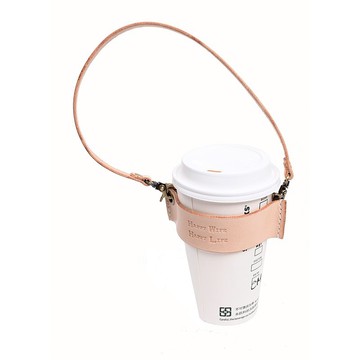 Happy Wife.Happy Life。皮革杯套/提袋(防潑水)