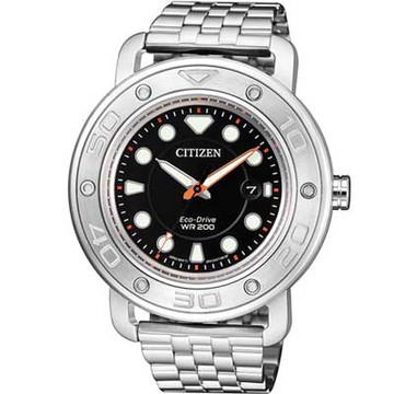 CITIZEN 星辰 限量套錶 200米防水運動錶 AW1531-89E 黑/41mm