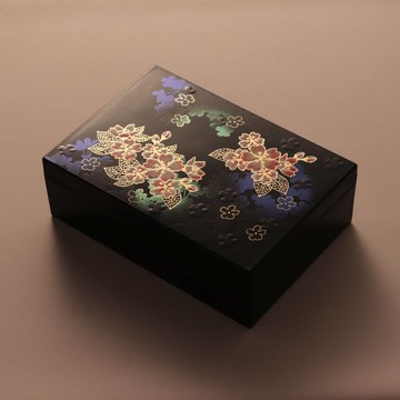 珠寶盒 輝櫻 山中漆器 蒔繪