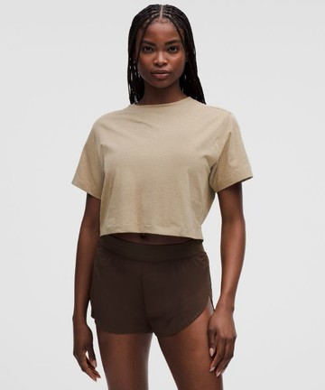 All Yours Organic Cotton Cropped T-Shirt Size XL