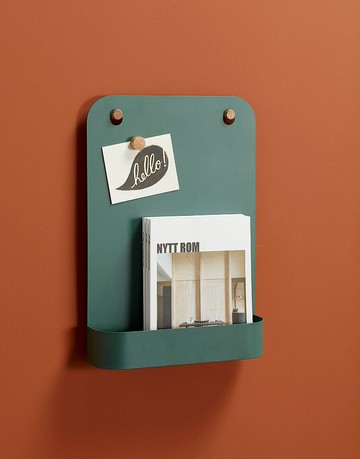 【Hübsch】－940605 藍綠色收納兩用資訊板新年禮物