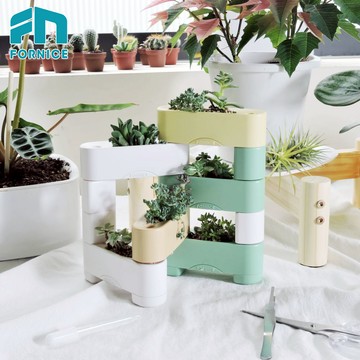 Fornice 有栽盆六入組-秋融(黃、白、綠)/盆栽配件/花盆/栽培用品